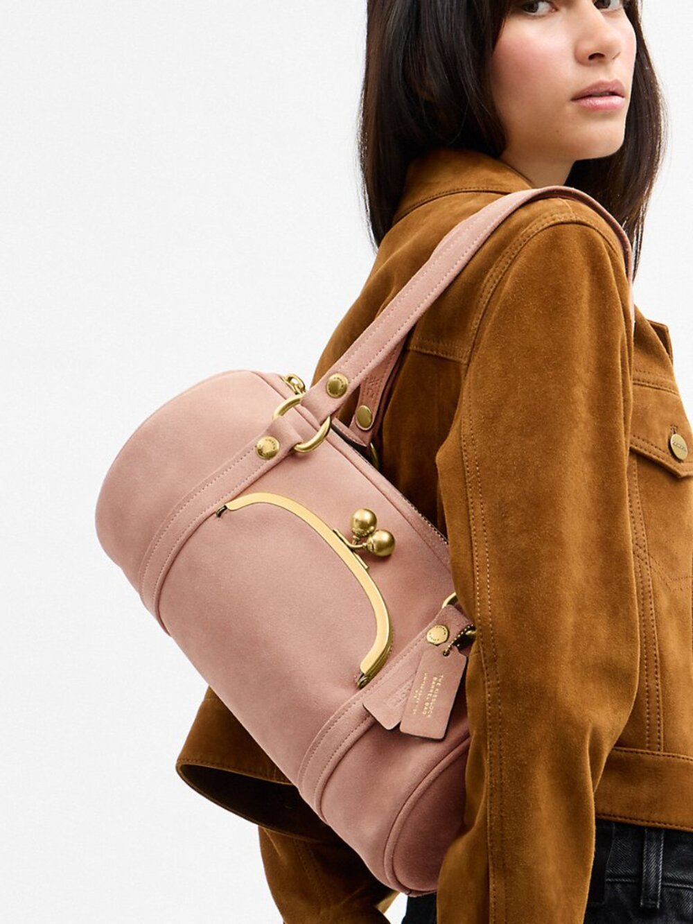 Coach Outlet Kisslock Barrel Bag